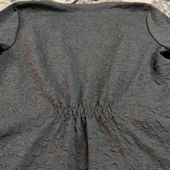 NWOT Women Koi Stretch Claire Floral Jacquard Knit Scrub Cardigan Sweater XS - Picture 5 of 13